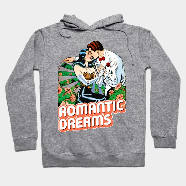 Romantic Dreams Vintage Retro Hoodie by REVISTANGO